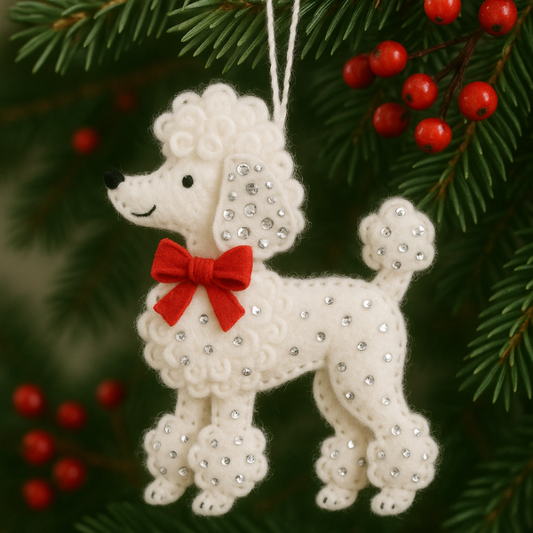 Dog Felt Ornament