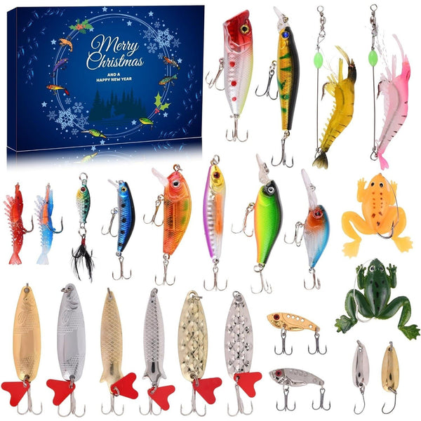 24 Days Fishing Lures Set Advent Calendar