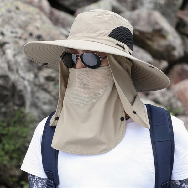 Atmungsaktiver Fischerhut mit breiter Krempe und Sonnenschutz für den Außenbereich 