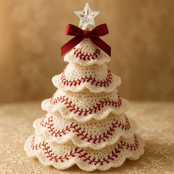 🥰Handmade Football & Baseball Crochet Christmas Tree Ornaments – Sports Fan Holiday Decor & Gifts🎁