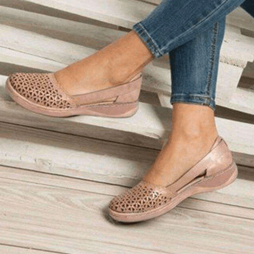 Orthopädische Sandalen für Damen – Atmungsaktive flache Schuhe 