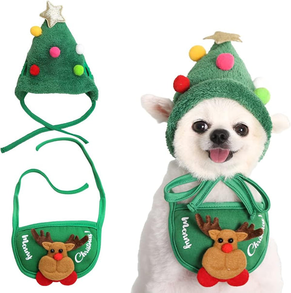 Entzückende Weihnachtsbaum-Pompon-Mütze