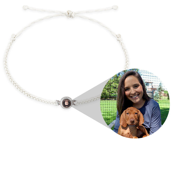 Portez le bracelet photo personnalisé Felicity Circle 