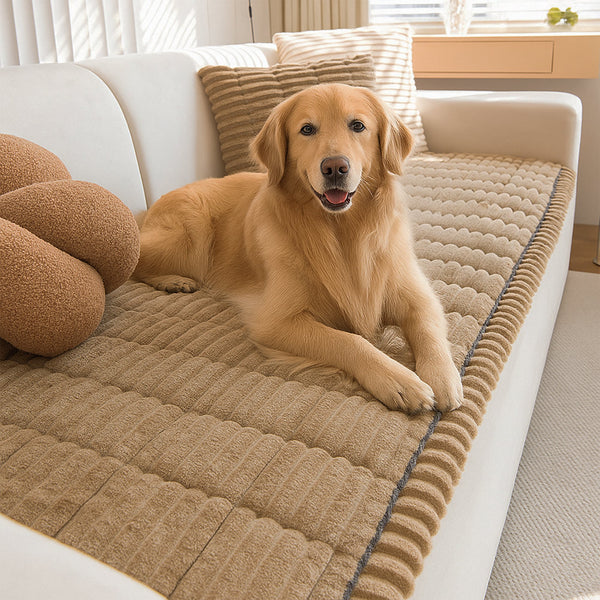 Paw Lounge Plush Pet Couch Cover
