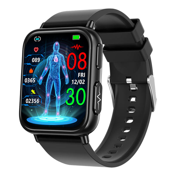 Neue Fitvii®️ GT5 Pro Smartwatch 2024 mit BP+BG+HR+RR+ECG+SPO2+TEMP+Stressüberwachung 