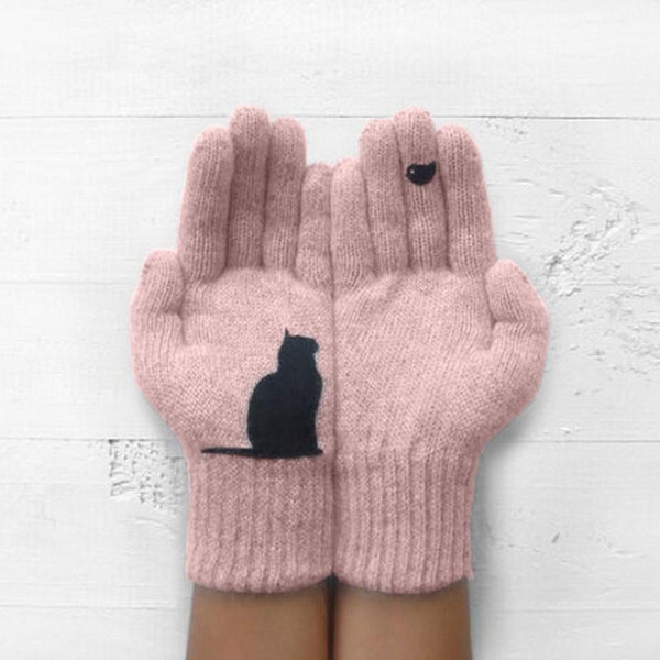 Baumwollhandschuhe mit Katzenfächern