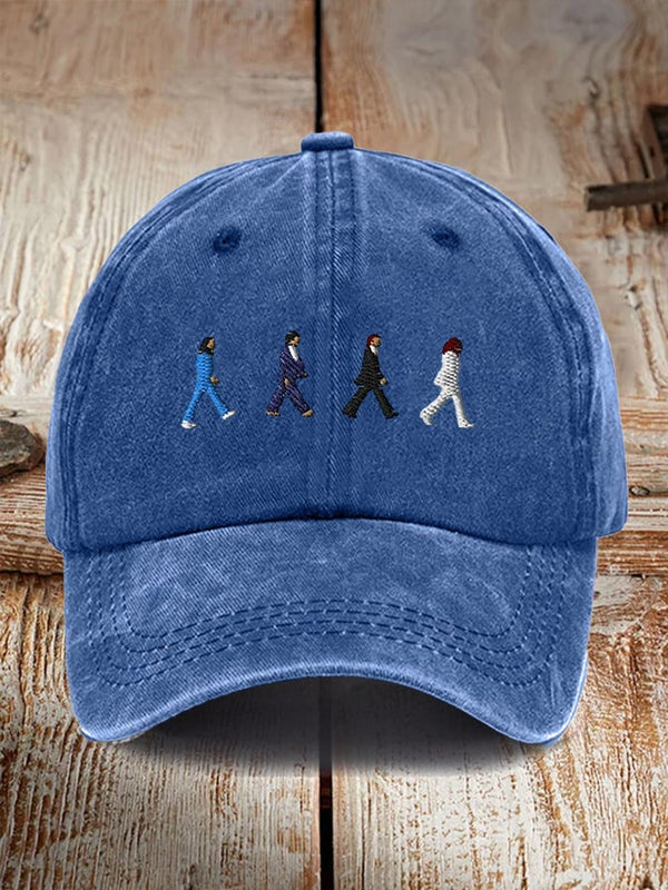 Retro The Band Print Casual Baseball Cap
