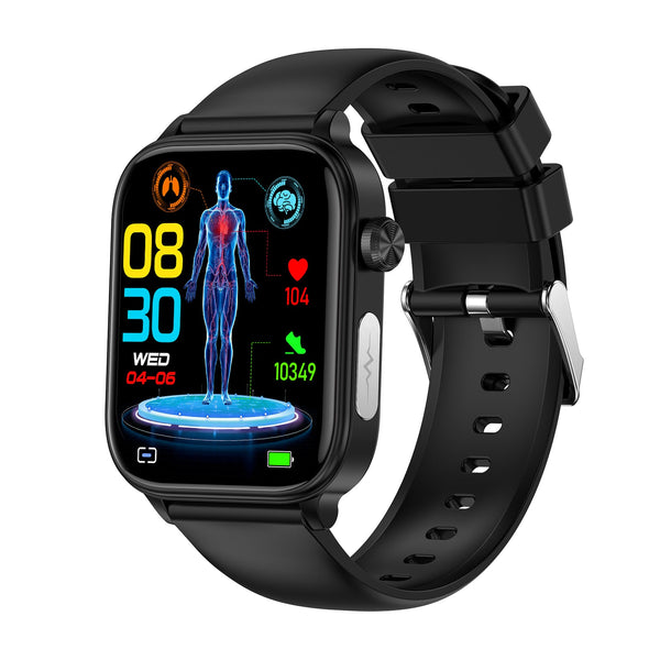 Montre connectée professionnelle avec ECG/EKG, non invasive, pour la santé et la glycémie 