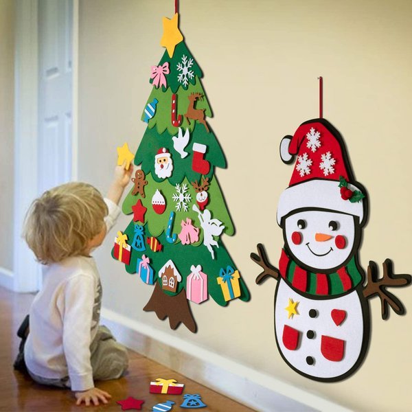 DIY Weihnachtsbaum-Set aus Filz 