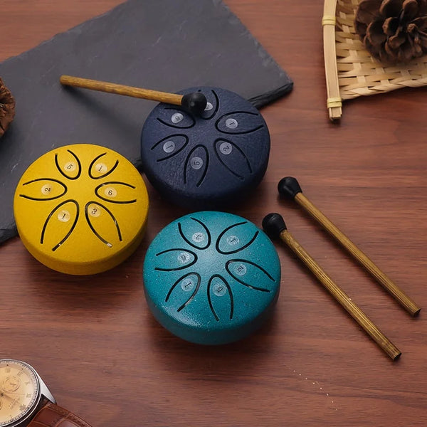 SimplyCie – Solde : 49 % de réduction – Mini kit de percussion à langue en acier Buddha Stones (7,6 cm) 