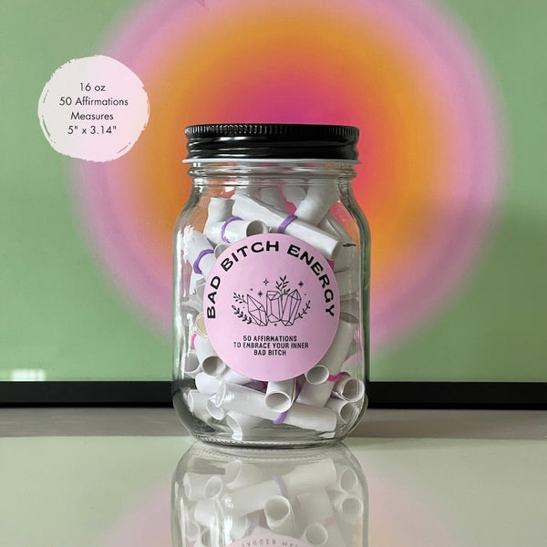 Bad Bitch Energie-Affirmationsglas