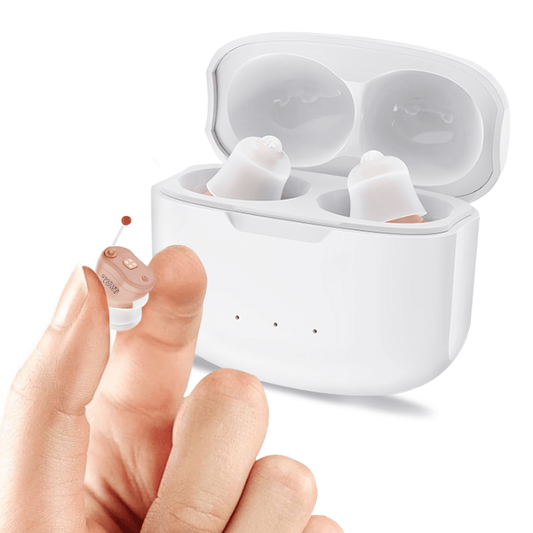 Mini OTC Digital Hearing Aids 16 Channels, Rechargeable & Invisible