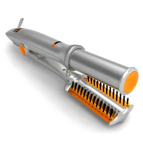 Brosse à cheveux rotative professionnelle 2 en 1