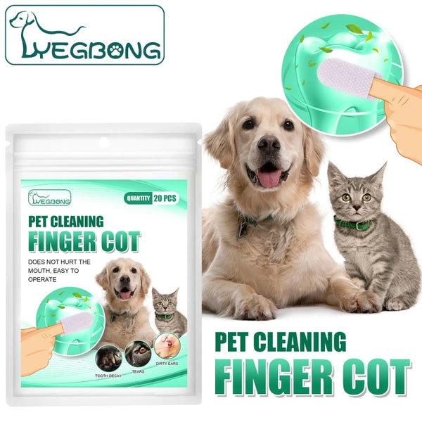 Doigtier de nettoyage pour animaux de compagnie 