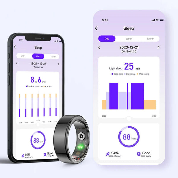 QRing Smart Ring – Bague de suivi de santé 
