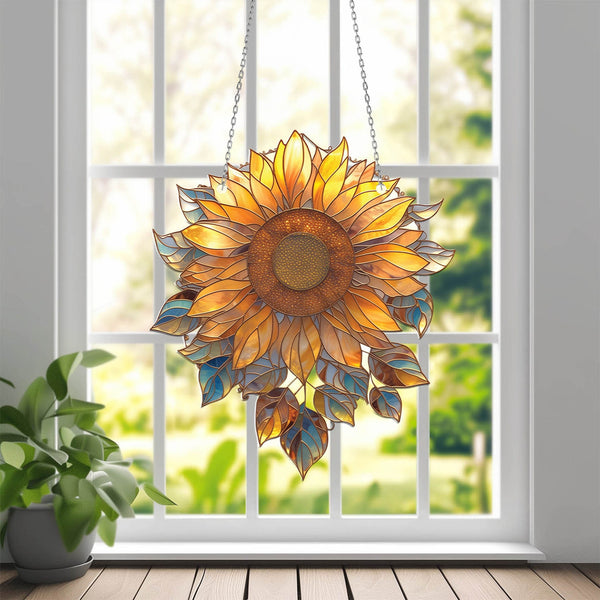 🌈Sonnenblumen-Acryl-Fensterbehang 