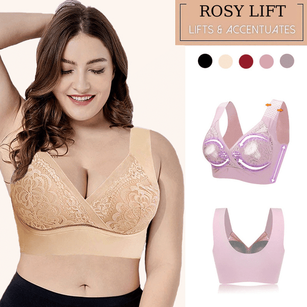 Komfortabler, extra elastischer Spitzen-BH ohne Bügel in Übergröße für Damen 