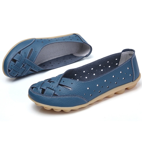 Mocassins orthopédiques en cuir respirant