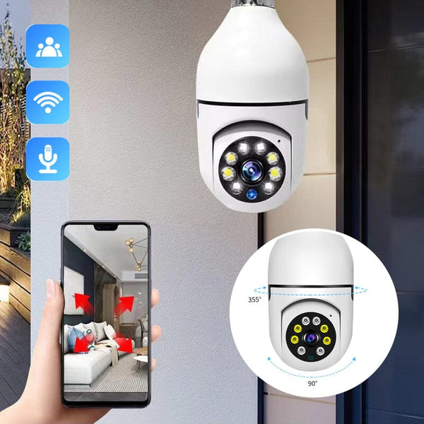 Drahtlose Wifi Glühbirne Kamera Überwachungskamera