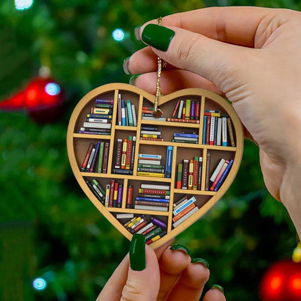 Décoration en forme de cœur pour amoureux des livres