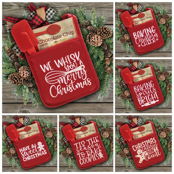 Weihnachts-Topflappen-Backhandschuhe