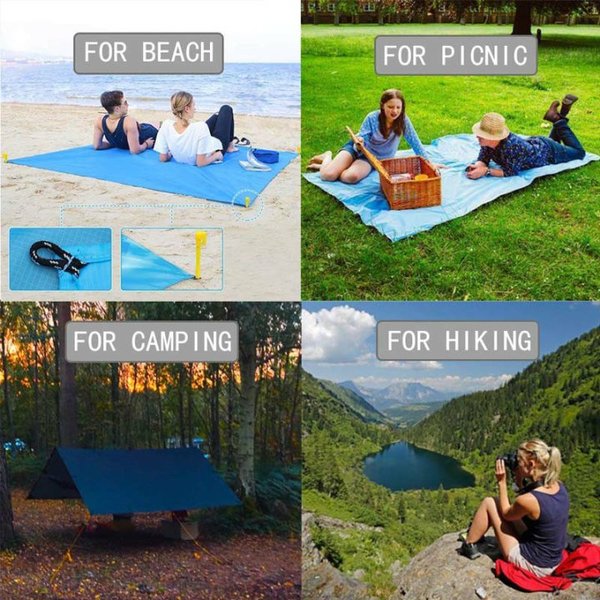 Leichte sandfreie Strandmatte