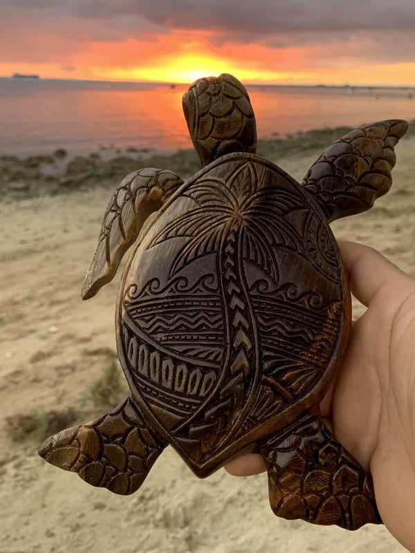 Hawaiianische Schildkröte Holzschnitzerei
