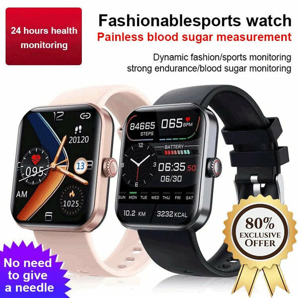 [Ganztägige Überwachung von Herzfrequenz und Blutdruck] Bluetooth-Mode-Smartwatch 
