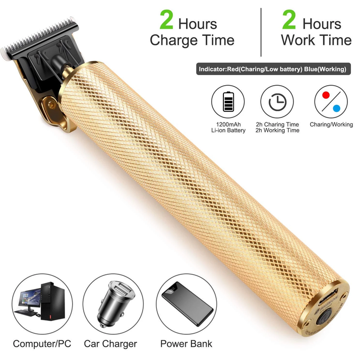 Electric Pro Li Outliner Hair Clippers Mens Hair Trimmer - BestBck