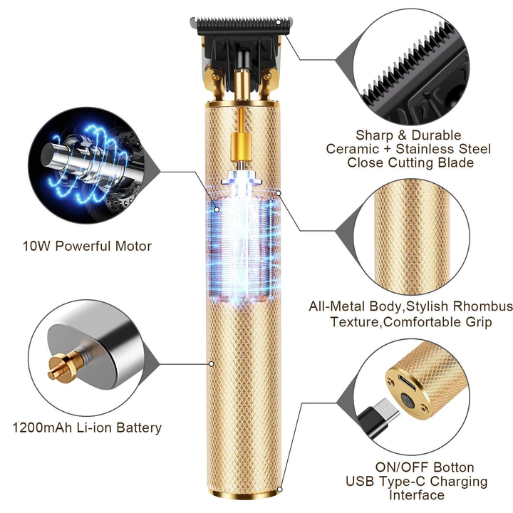 Electric Pro Li Outliner Hair Clippers Mens Hair Trimmer - BestBck