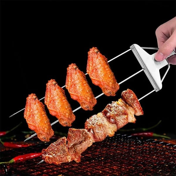 Brochettes de gril à 3 voies - GrillSavant