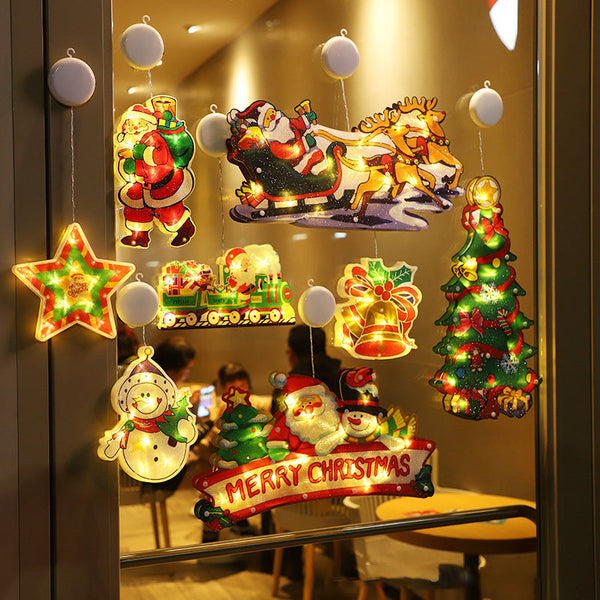 Weihnachts-Fenster-Hängelichter 