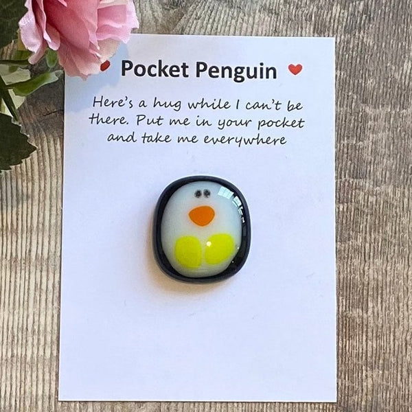 Un petit câlin de pingouin de poche