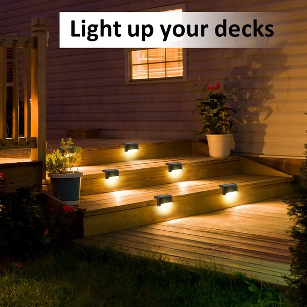 LED Solar Lampe Pfad Treppe Outdoor Wasserdichte Wandleuchte