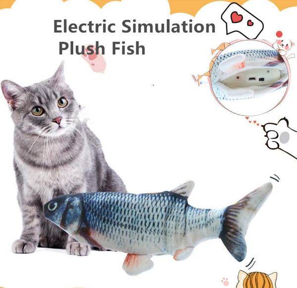 Jouet chat poisson dansant avec mouvements réalistes 