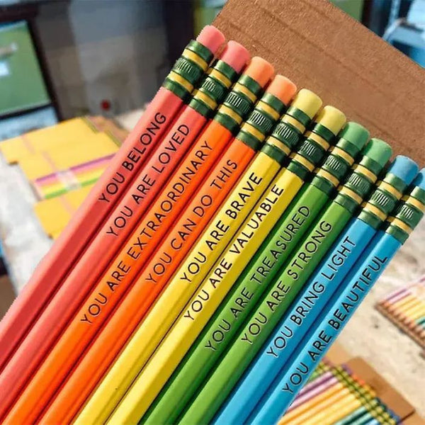 Ensemble de crayons d'affirmation